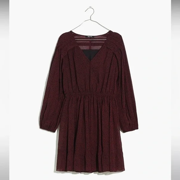 Madewell (Re)sourced Georgette Faux-Wrap Mini Dress - Picture 5 of 9